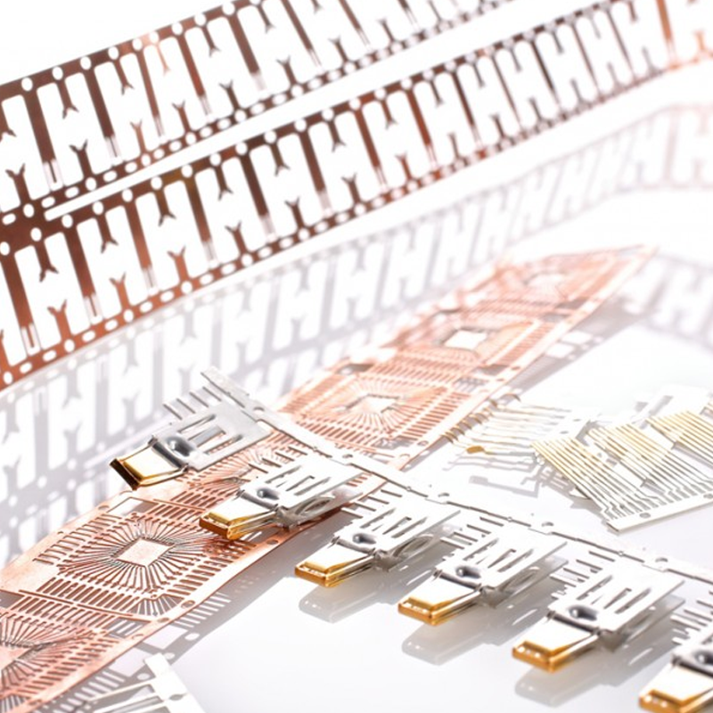 Golden Plating Stamped Lead Frame for IC Industry4