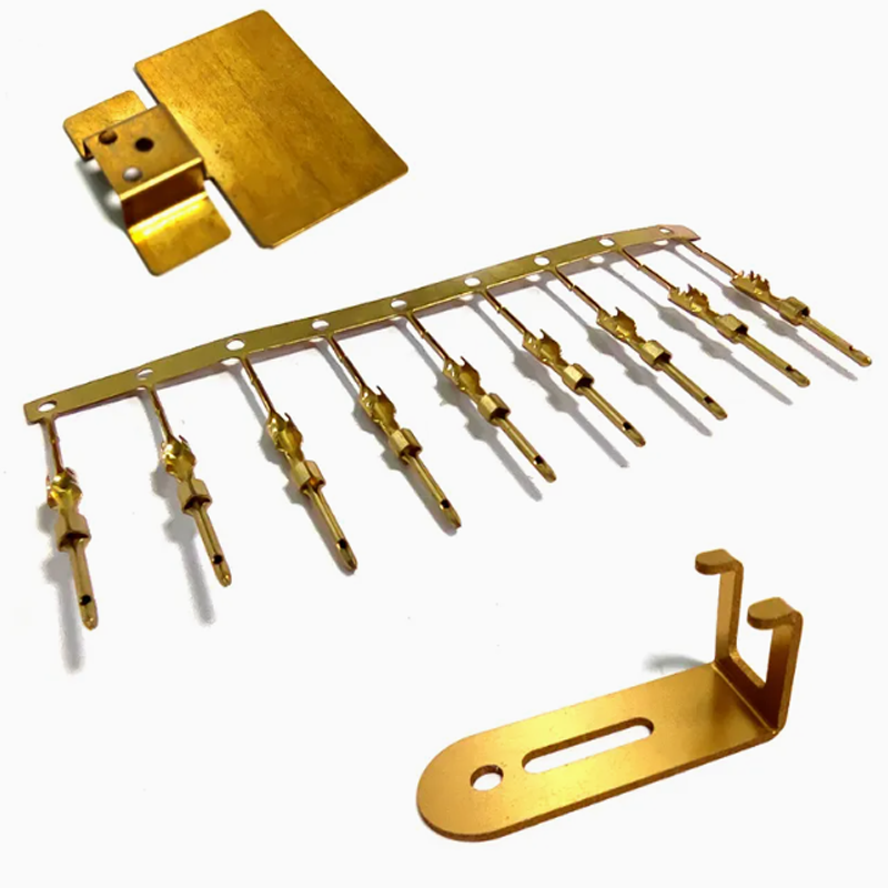 Progressive Die Stamping Copper Nickel Plated Terminal Connectors for Solar and Automotive Applications4